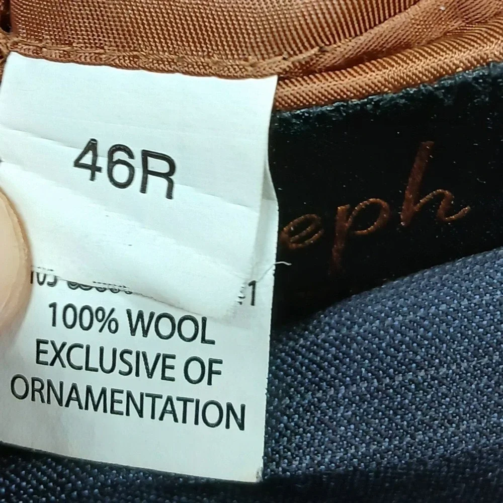 Joseph A Bank Wool Blazer Mens 46R Gray‎ Two Button Classic Sport Coat